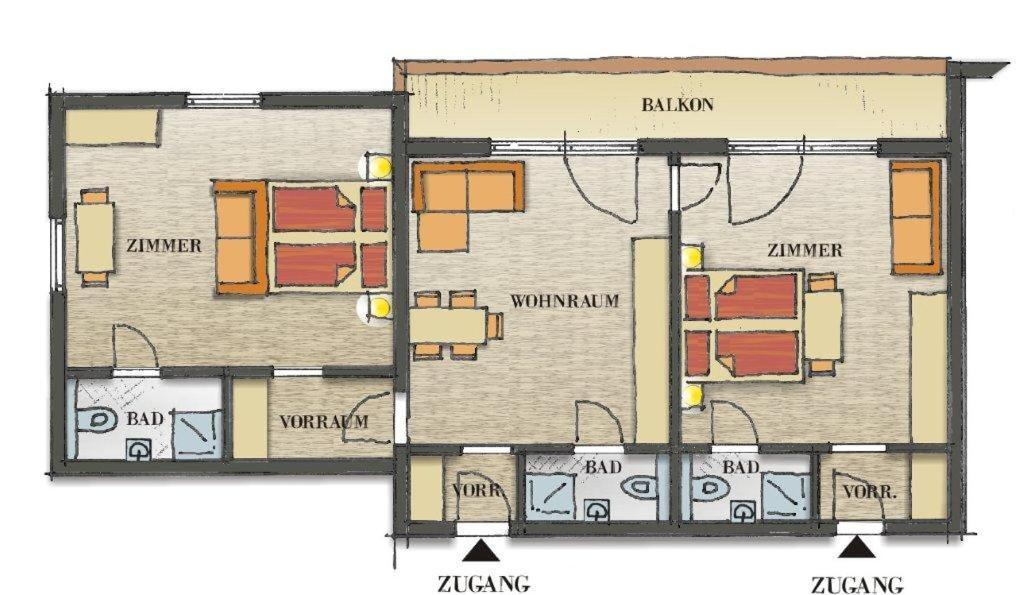 דירות פיס Haus Pregenzer מראה חיצוני תמונה